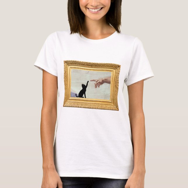 Skapelsen av Kattdam T Shirt (Framsida)