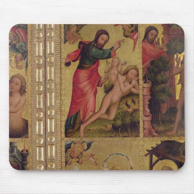 Skapelsen av kvällen, en panel från Grabower Musmatta (Framsidan)