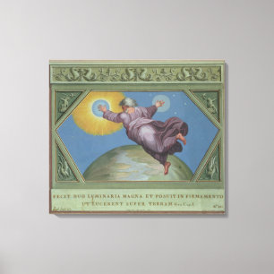 Skapelsen av Light, illustration från Raphaen Canvastryck