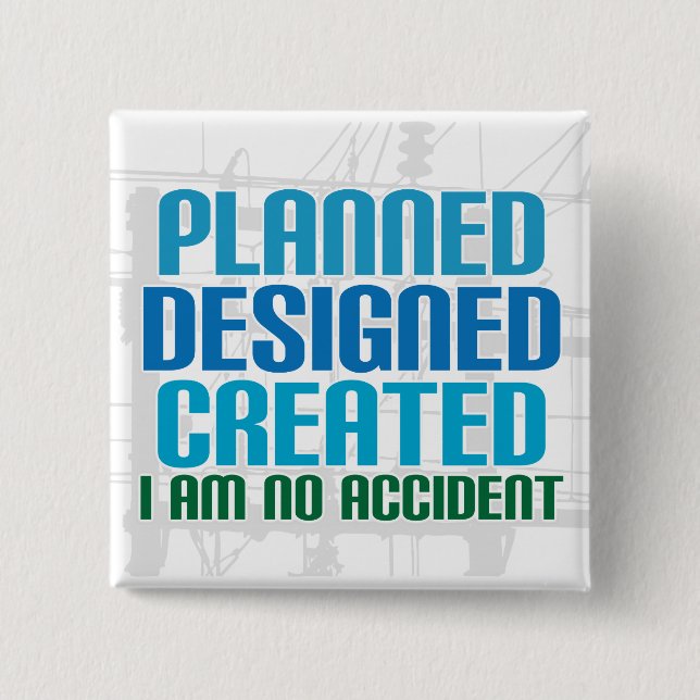Skapelsen knäppas: Planerat skapat designat Knapp (Framsida)