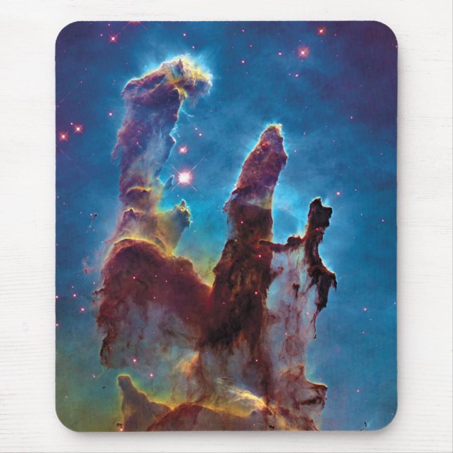 Skapelsens pelare M16 Örnnebulosan Rymdfoto Musmatta (Framsidan)