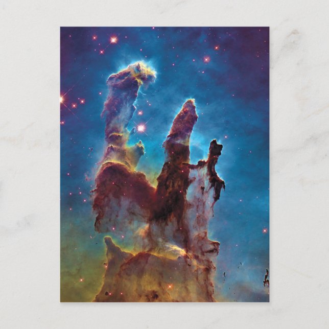 Skapelsens pelare M16 Örnnebulosan Rymdfoto Vykort (Framsida)