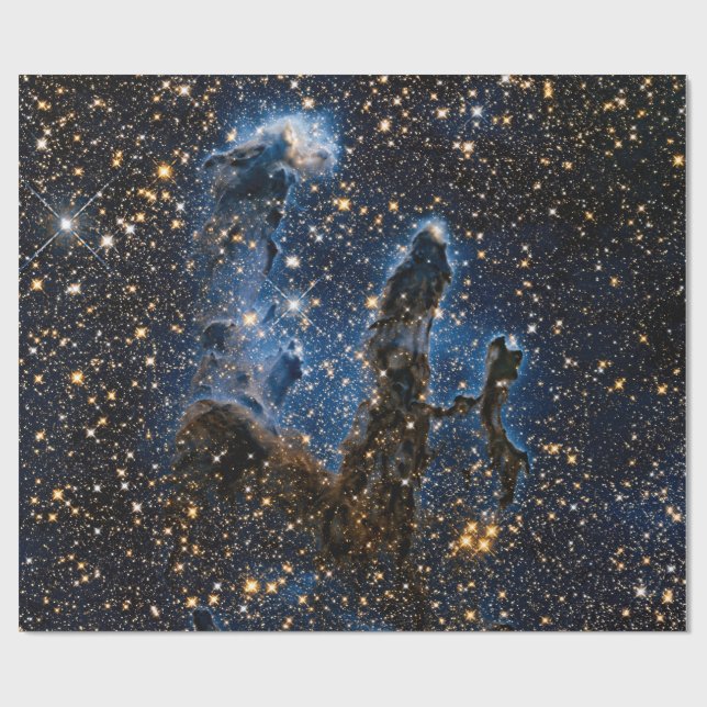 Skapelsens pelare Örnnebulosan Nära infraröd Presentpapper (Platt)