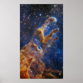 Skapelsens pelare Örnnebulosan Webb-teleskopet Poster