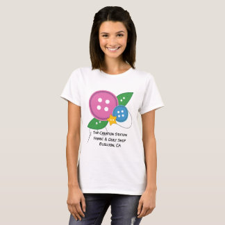 Skapelsestationen knäppas T-tröja T-shirt
