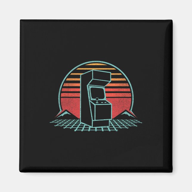 Skåpet Arcade Ga i Maskin, nostalgia Retro 80s Ga Magnet (Framsidan)