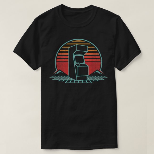 Skåpet Arcade Ga i Maskin, nostalgia Retro 80s Ga T Shirt (Design framsida)