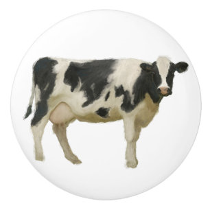 Skåphus Black n White Cow Rustic Kökskåp Knopp