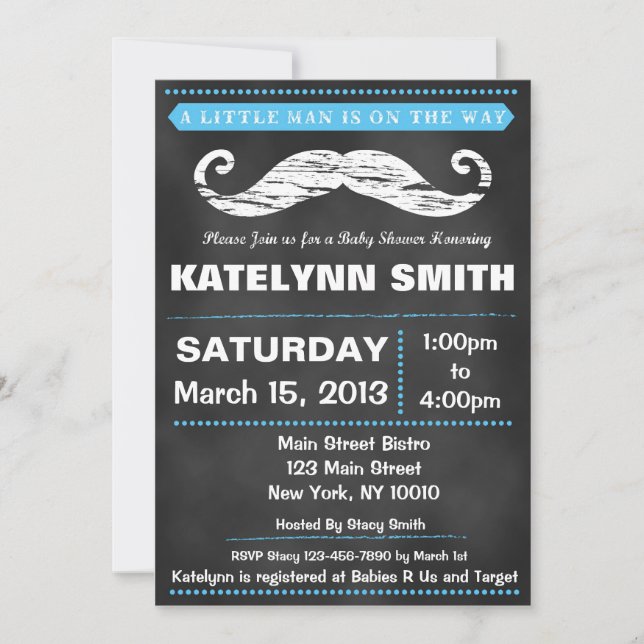 Skåptorrt handbarn, babyskor Inbjudan (Framsida)