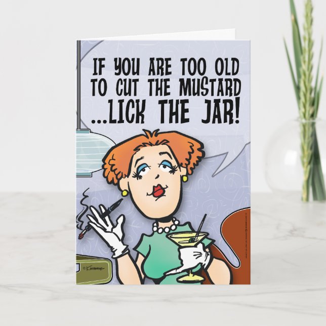 Skär av senap kort (Framsida)