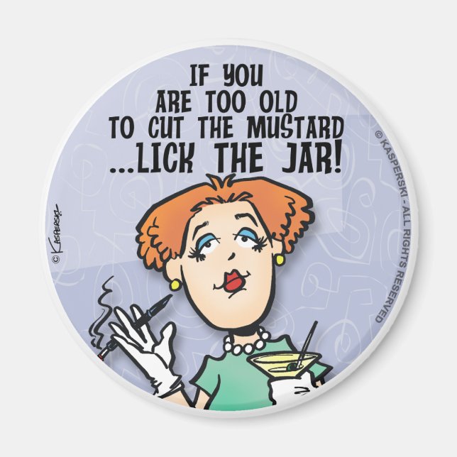 Skär av senap magnet (Framsidan)