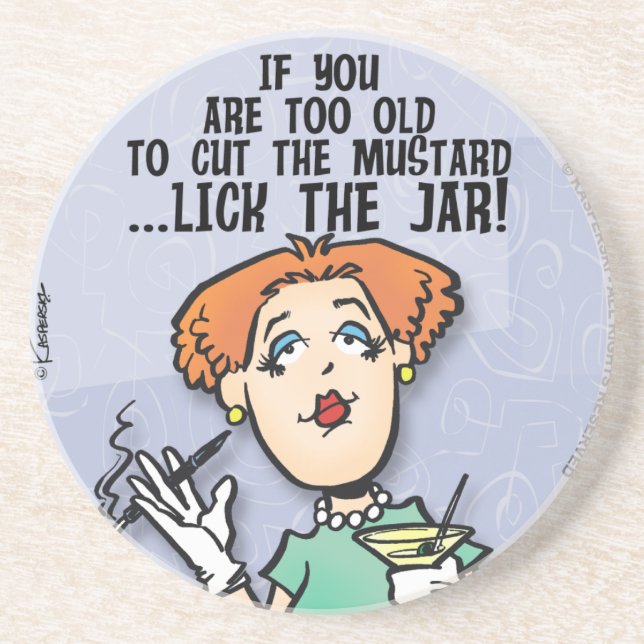 Skär av senap underlägg sandsten (Framsidan)