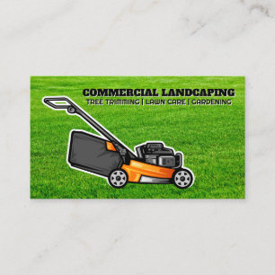 Skär gräs Lawnmower Liggande Visitkort