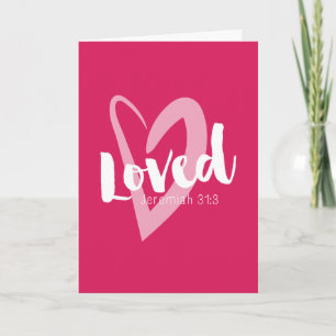 Skär hjärtformad älskad skrift Valentine-kort Kort