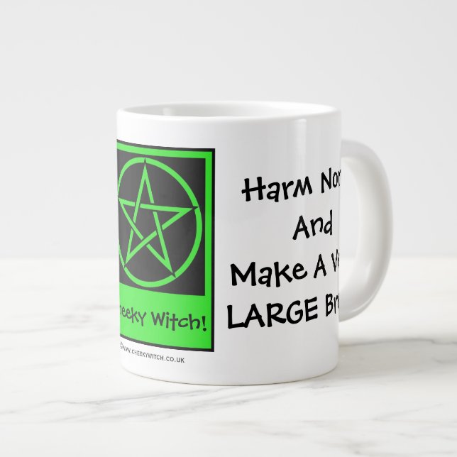 Skär ingen och gör en mycket stor glimt! JUMBO 20o Mugg (Framsida höger)