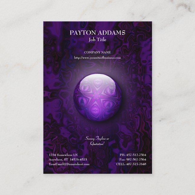 Skär juveln - vertikal visitkort (Framsida)