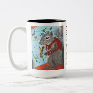 Skär kaffet från ekorren mugg