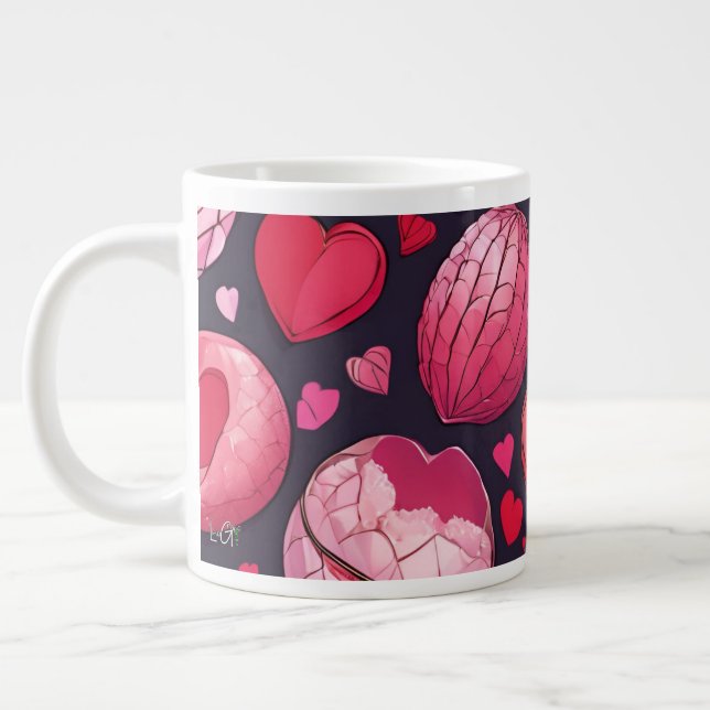 Skär kärlek |  jumbo mugg (Vänster)