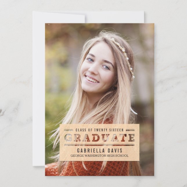 Skär på ett elegant sätt ut meddelandet om Student Inbjudningar (Framsida)