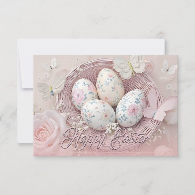 Skär påskglädje med blomster motiv (Framsida)