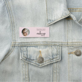 Skär Rosa Skönhet Professionell MUA Foto  Namnbricka