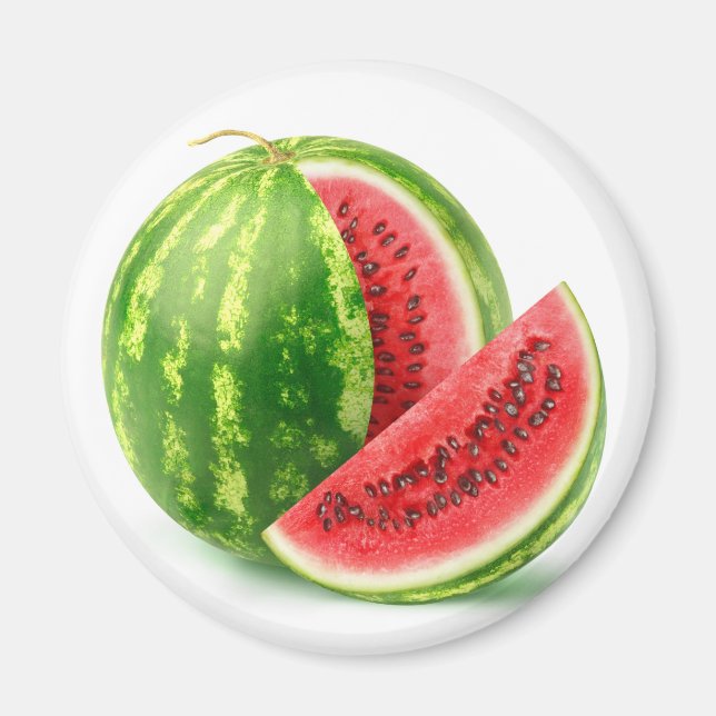 Skär vattenmelon magnet (Framsidan)
