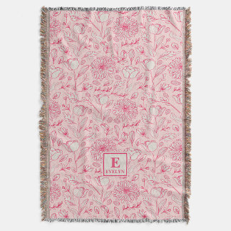 Skär vildblommstälja för monogram filt