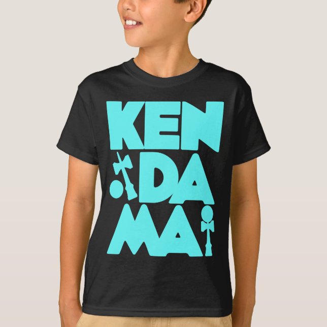 Skära i tärningar Kendama 2, blue2 T-shirt (Framsida)
