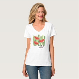 Skära, le, upprepa. Kvinnors T-shirt