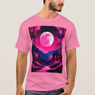 Skära månfantasi t shirt