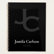 skära ned den minimalistiska namn initialer modern