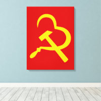 Skära och hammare, hjärta, kärlek, kommunism