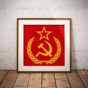 Skära och hammare, USSR, CCCP, kommunism Poster