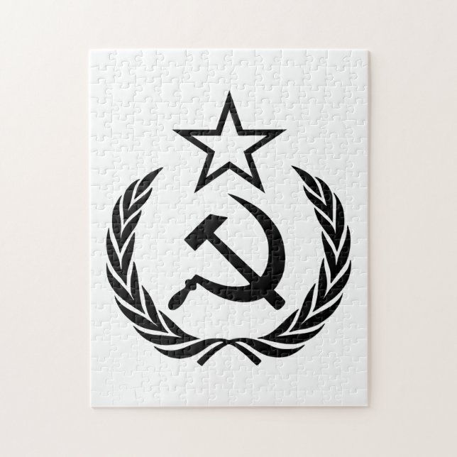 Skära och hammare, USSR, CCCP, kommunism Pussel (Vertikal)