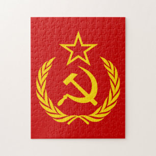Skära och hammare, USSR, CCCP, kommunism Pussel