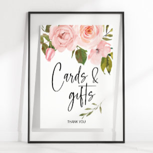 Skära rosor blommig skylt & presentkort