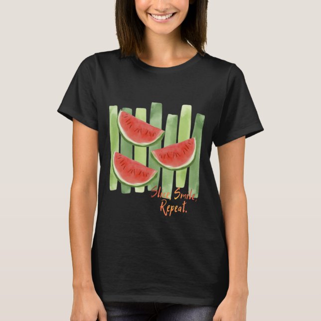 Skära, Småle, Upprepa. Kvinnors T-shirt (Framsida)