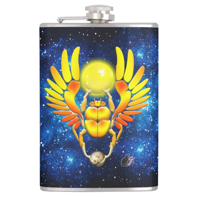 Skarabé Hip Flask Fickplunta (Framsidan)