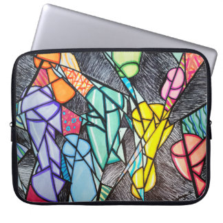 Skarat ljus: Inspired Abstrakt Laptop Fodral