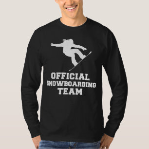 Skarat och sjömil - Officiell Snowboarding Team Te T Shirt