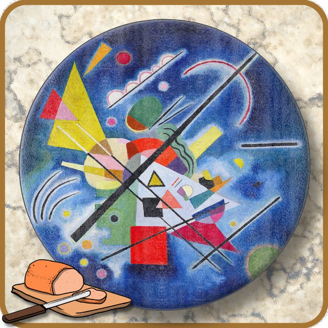 SKÄRBRÄDA - 30 CM - "Blå målning" - Kandinsky (Skapare uppladdad)