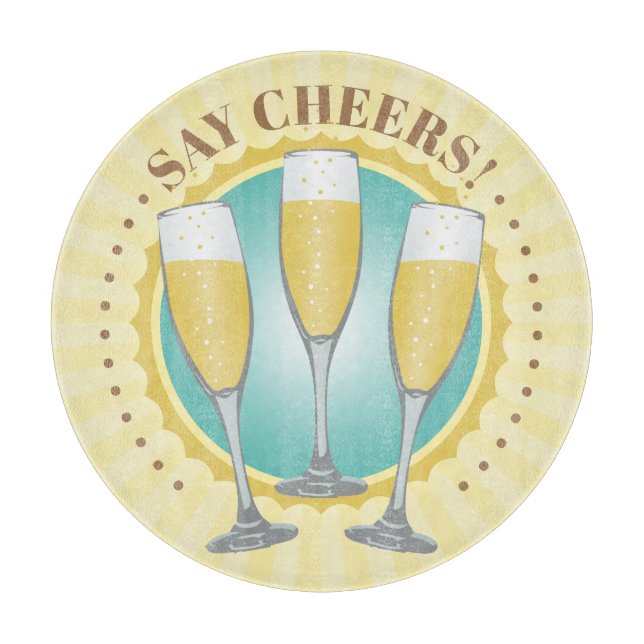 Skärbräda för champagneglas (Framsidan)