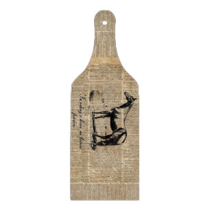 Skärbräda för Themed vintage för häst Glass 6