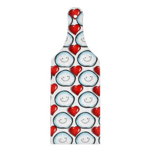 Skärbräda i glas Alla hjärtans dag