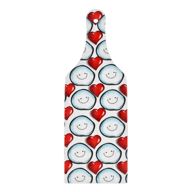 Skärbräda i glas Alla hjärtans dag (Framsidan)
