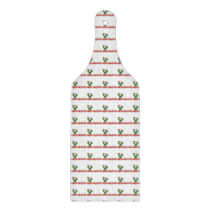 Skärbräda i glas Kaktus Orange Blommor 