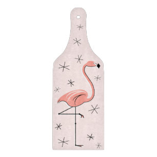 Skärbräda i rosa flamingo-färg