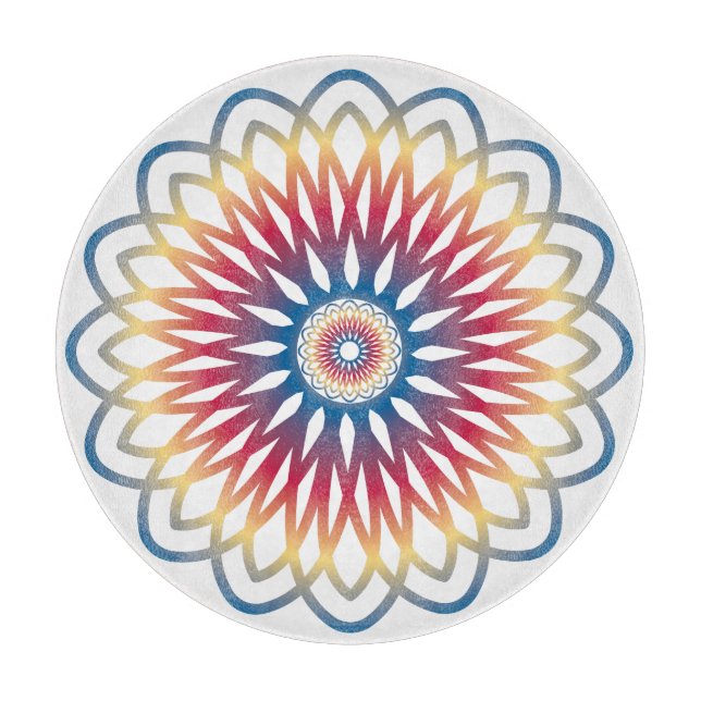 Skärbräda konst mandala design (Framsidan)