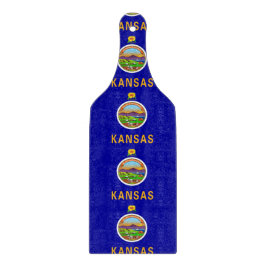 Skärbräda paddel med Kansas flagga