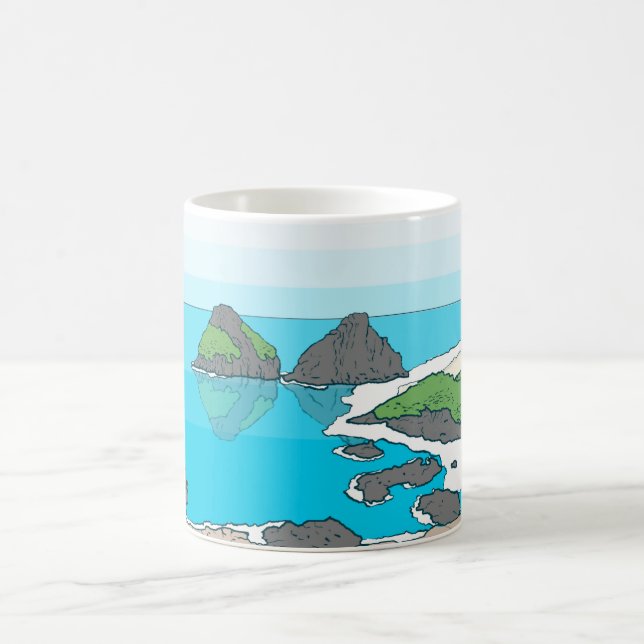 Skärgård av Fernando de Noronha - Brasilien Kaffemugg (Center)